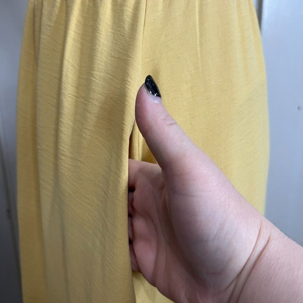 Baltic Børn Bondi Maxi Long Dress Mustard Yellow Bohemian Lace Size S Small - Picture 4 of 12